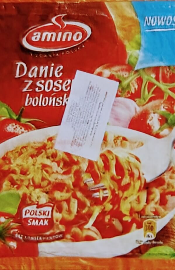 Amino Danie Z Sosem Bolonskim ボロネーゼ味