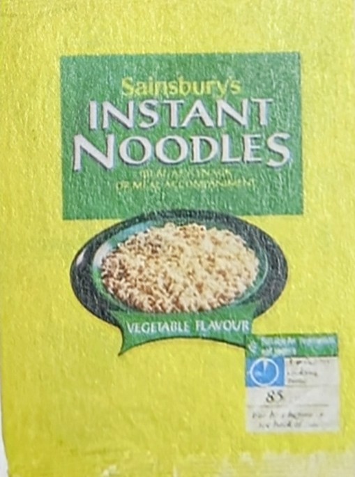 Sainsbury's Instant Noodles / Vegetable Flavour